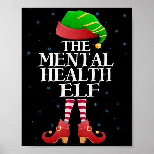 Grappige bij elkaar passende pyjamagroep Kerstmis Poster (Voorkant)