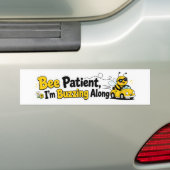 Grappige Bij Ik Rij Even Langzaam Bij sticker (Op auto)
