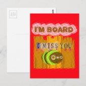 Grappige Bij Kunstprint Briefkaart (Voorkant / Achterkant)