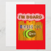 Grappige Bij Kunstprint Briefpapier (Voorkant / Achterkant)