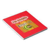 Grappige Bij Kunstprint Notitieblok (Schuin)