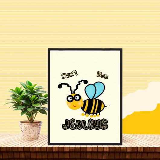 Grappige bij poster
