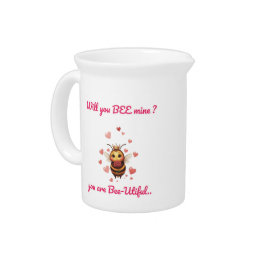Grappige Bij Punt Valentijn  Bier Pitcher