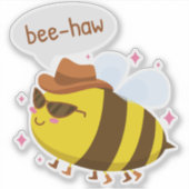 Grappige bij schattig ontwerp sticker (Voorkant)