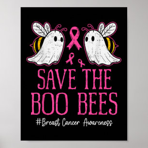 Grappige Bijen Ghost Boo Borstkanker Bewustzijn Ro Poster