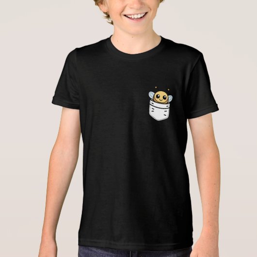 Grappige bijen in de zak Tri-Blend shirt (Voorkant)