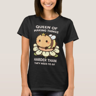 Grappige bijenkoningin liefhebber meme kawaii grap t-shirt