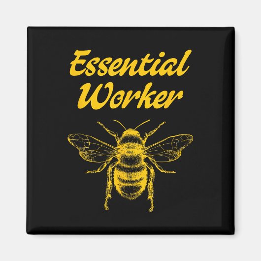 Grappige bijenteelt Imker Honing Bijen Milieu Magneet (Voorkant)