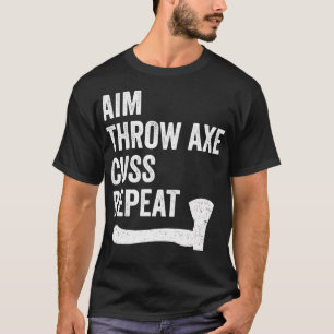 Grappige Bijl Werpen Houthakkers Bijl Doel Werp Bi T-shirt