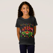 Grappige bijpassende buffel geruite miereneter ker t-shirt (Voorkant volledig)