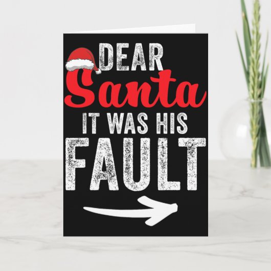 Grappige bijpassende koppels Kerst zijn en haar Kaart (Voorkant)