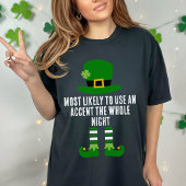 Grappige bijpassende St Patrick's Day meest waarsc T-shirt