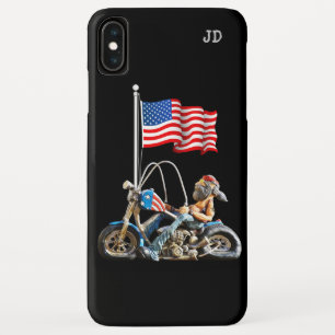 Grappige Biker Amerikaanse vlag Case-Mate iPhone Case
