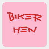 GRAPPIGE BIKER CHICK STICKERS (Voorkant)