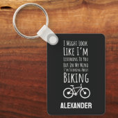 Grappige Biker Sleutelhanger (Voorkant)