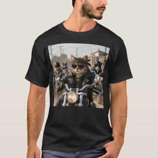 Grappige Bikerkat Gang Motor Meme Hyper T-shirt