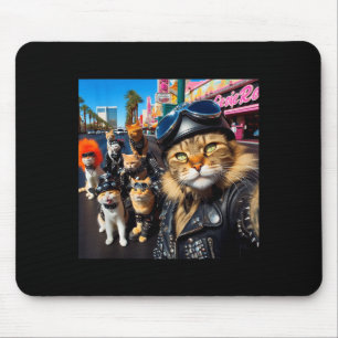 Grappige Bikerkatten Gangsterkatten Straat Motorfi Muismat