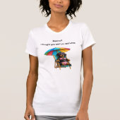 Grappige Bikini Dachshund T-shirt (Voorkant)
