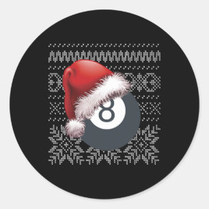 Grappige Biljart 8 Ball voor Pool Players League B Ronde Sticker