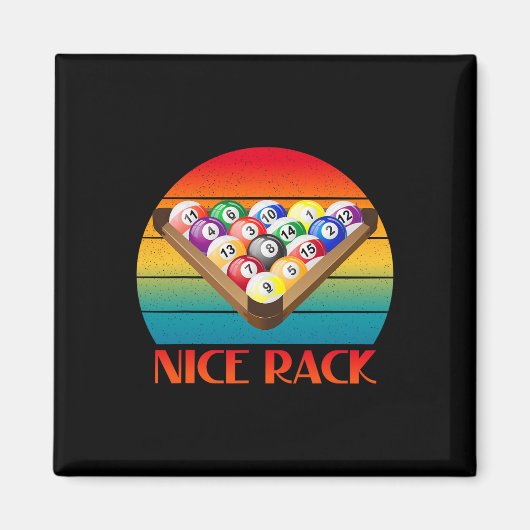 Grappige Biljart 9 Ball Pool Player Nice Ra Magneet (Voorkant)