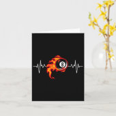 Grappige biljart Art biljart spelen pool spelers Kaart (Gele Bloem)