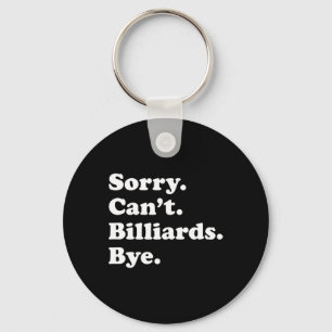 Grappige biljart cadeau voor mannen vrouwen jongen sleutelhanger