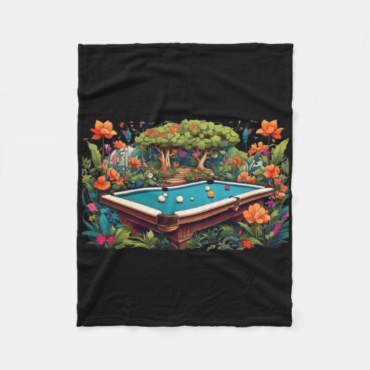 Grappige biljart kunst biljart spelen pool spelers fleece deken (Voorkant)