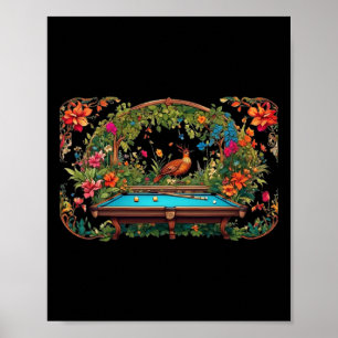 Grappige biljart kunst biljart spelen pool spelers poster