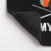 Grappige biljart kunst voor mannen vrouwen biljart muismat (Hoek)