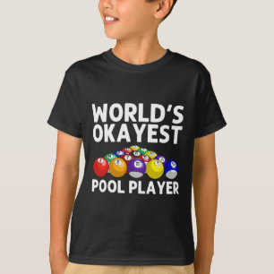 Grappige biljart kunst voor mannen vrouwen biljart t-shirt