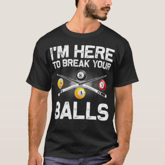 Grappige Biljart Kunst Voor Mannen Vrouwen Biljart T-shirt