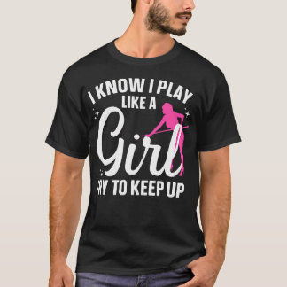 Grappige Biljart Kunst Voor Vrouwen Meisjes 8 Bal  T-shirt