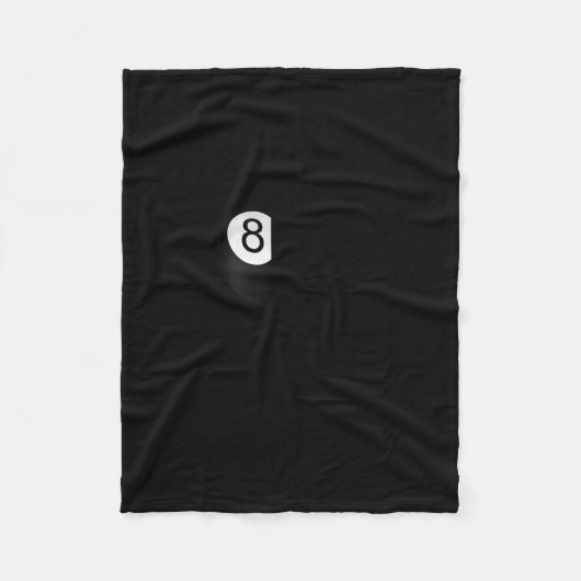 Grappige biljart lang sleeve voor 8-ll pool speler fleece deken (Voorkant)