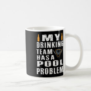 Grappige biljart om te Shirten Mijn Drink team hee Koffiemok