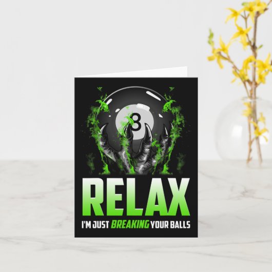 Grappige biljart ontwerp 8 LL snooker zwembad cue  Kaart (Gele Bloem)