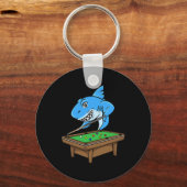 Grappige Biljart Pool Haai Hall Snooker Joke Billi Sleutelhanger (Voorkant)