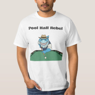Grappige Biljart Poolhal Rebel Mannen T-shirt