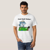 Grappige Biljart Poolhal Rebel T-shirt (Voorkant volledig)