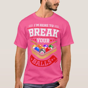 Grappige biljart voor pool biljart speler t-shirt
