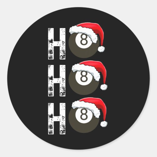 Grappige Biljart voor Pool Players League Ronde Sticker (Voorkant)