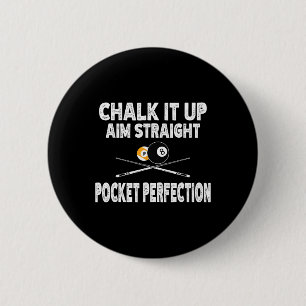 Grappige biljart zwembad doel rechte zak perfectie ronde button 5,7 cm