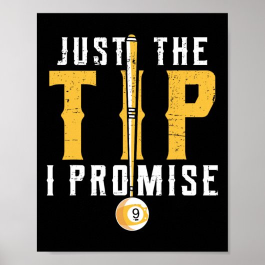 Grappige biljarten voor de tip poster (Voorkant)
