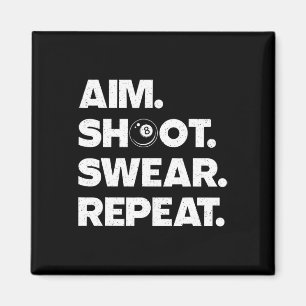 Grappige biljartkunst voor mannen vrouwen biljarts magneet