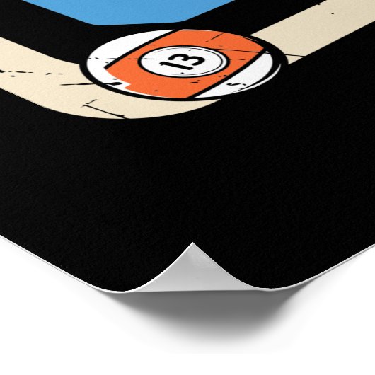 grappige biljartsporten poster (Hoek)