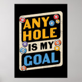 grappige biljartsporten poster (Voorkant)