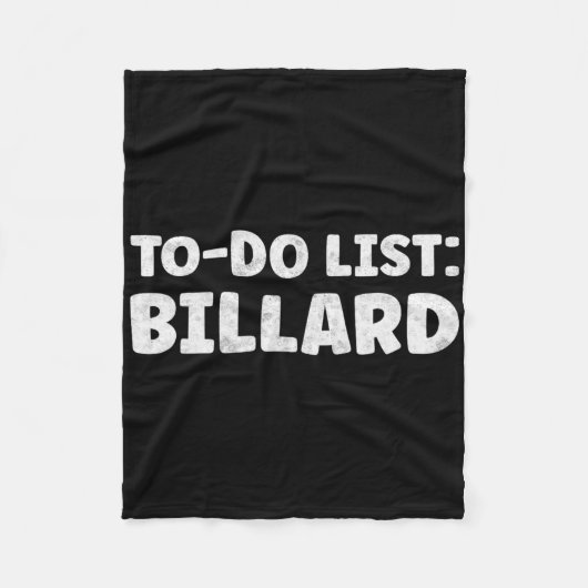 Grappige Billard Lover Quotes Indoor Pool &Camp; B Fleece Deken (Voorkant)
