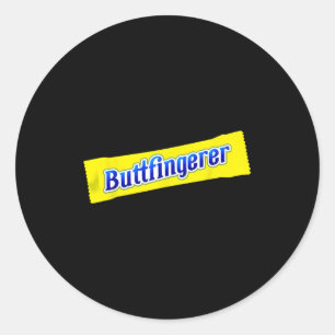 Grappige Billenvingeraar Ongepast Offensief Volwas Ronde Sticker
