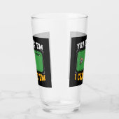 grappige Billiardzaal woordkunst Glas (Rechts)