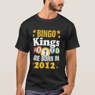 Grappige Bingo 12e Verjaardag Bingo Koningen Worde T-shirt