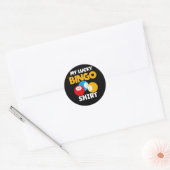 Grappige Bingo Gamer Lucky Bingo Ronde Sticker (Envelop)